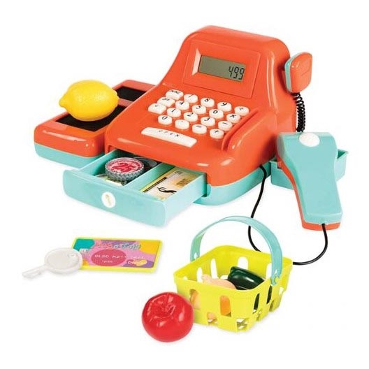 B-Toys - Registratore di cassa per bambini con suoni e calcolatrice