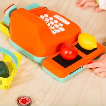 B-Toys - Registratore di cassa per bambini con suoni e calcolatrice