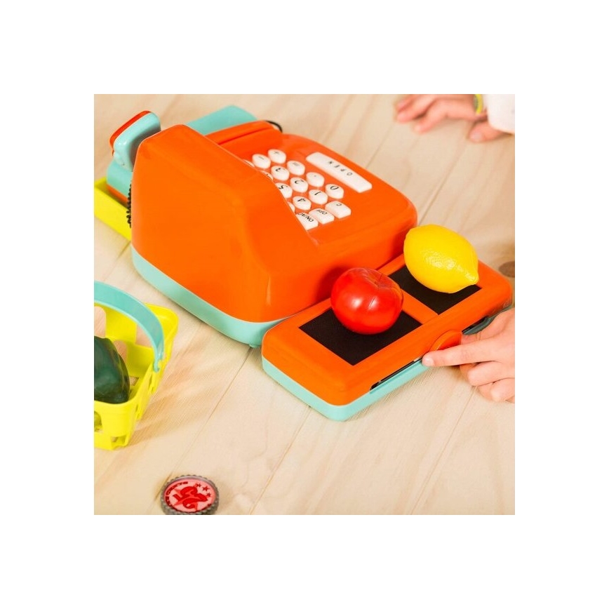 B-Toys - Registratore di cassa per bambini con suoni e calcolatrice