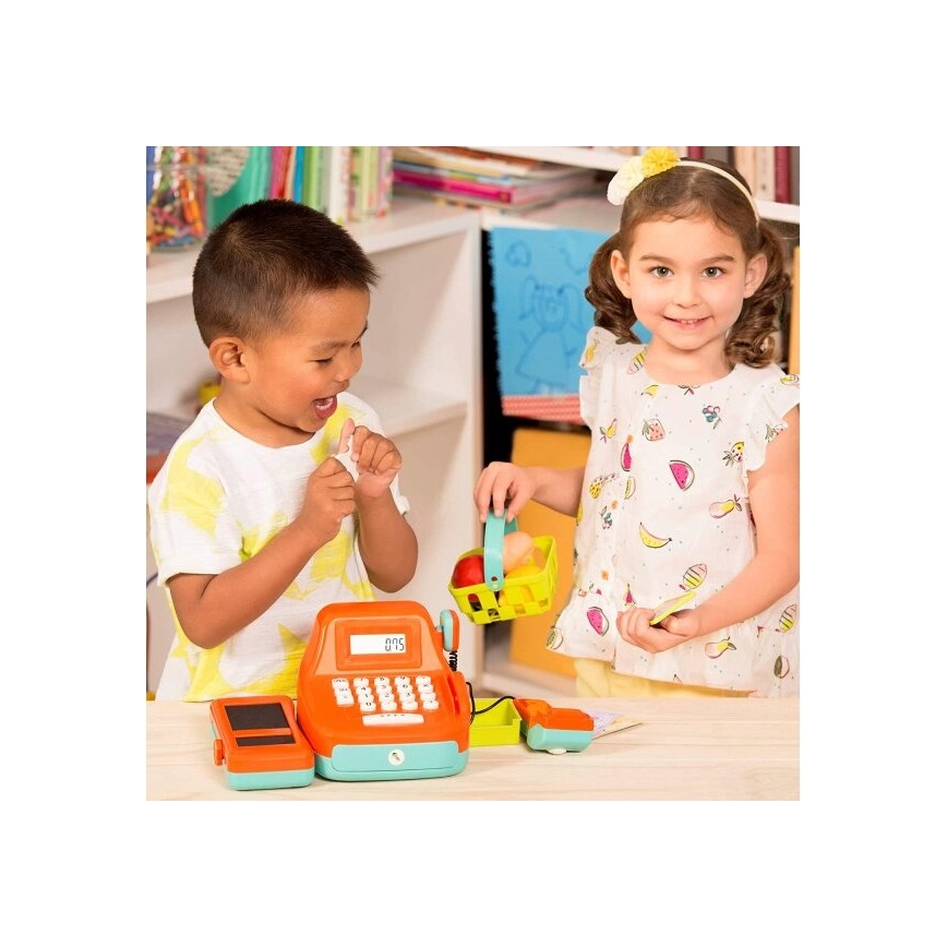 B-Toys - Registratore di cassa per bambini con suoni e calcolatrice