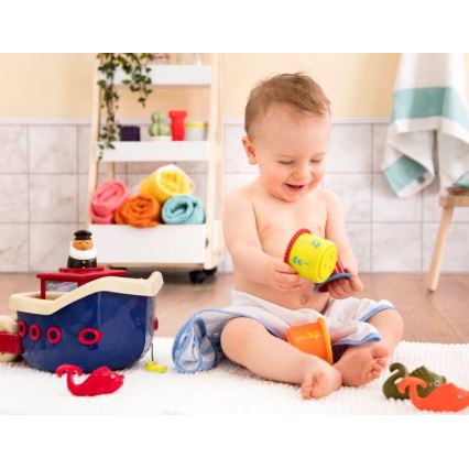 B-Toys - Set di giocattoli da bagno FISH & SPLISH