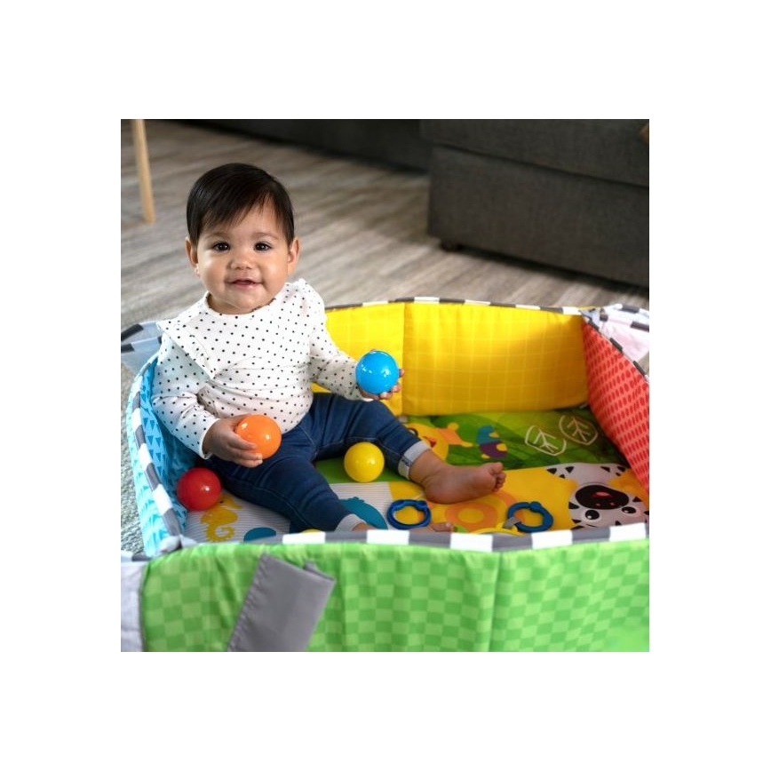 Baby Einstein - Coperta per bambini per giocare 5in1 PATCH'S COLOR PLAYSPACE 3xAAA