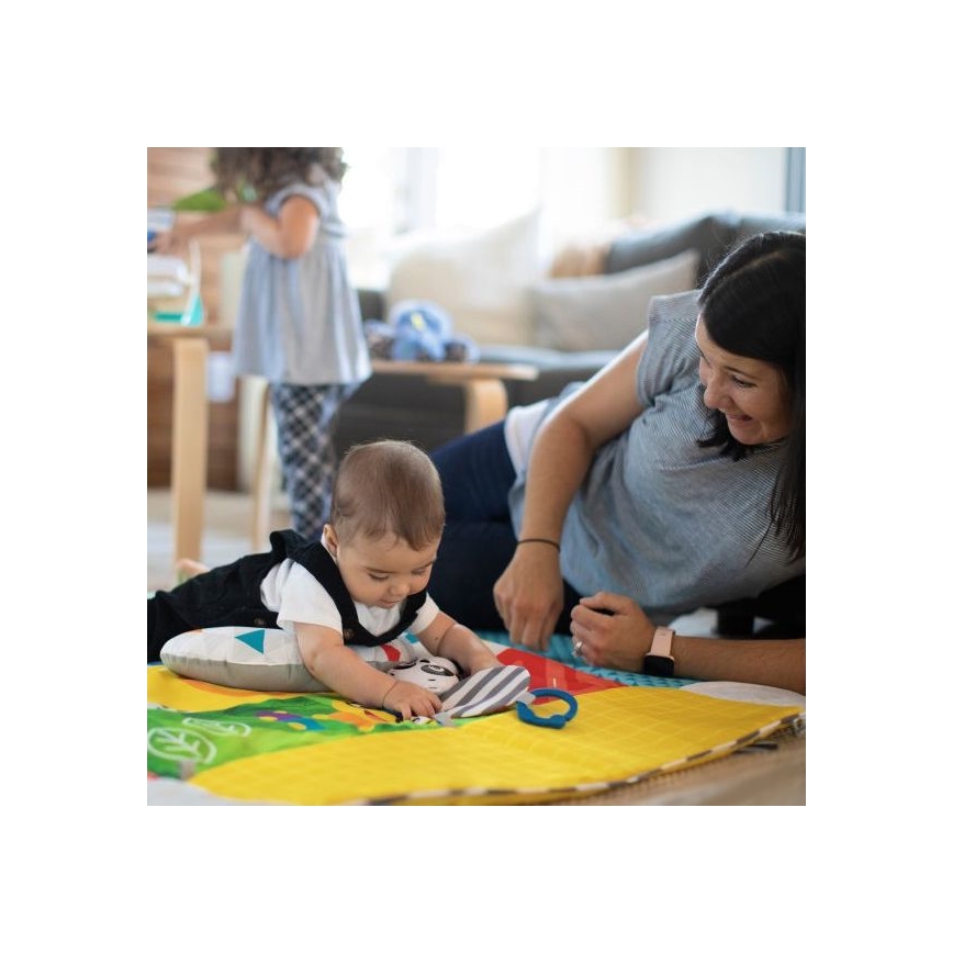 Baby Einstein - Coperta per bambini per giocare 5in1 PATCH'S COLOR PLAYSPACE 3xAAA