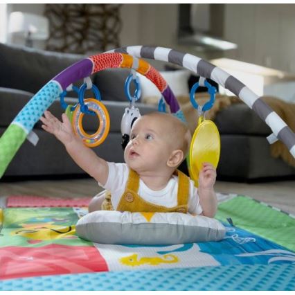 Baby Einstein - Coperta per bambini per giocare 5in1 PATCH'S COLOR PLAYSPACE 3xAAA
