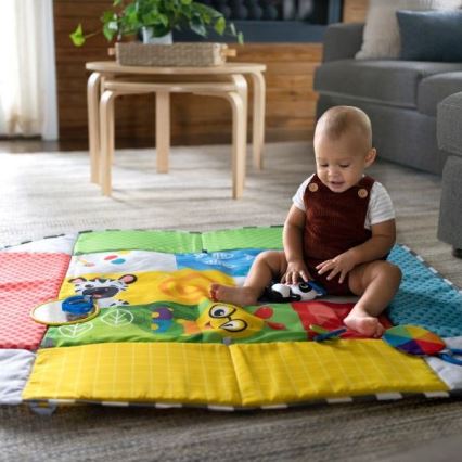 Baby Einstein - Coperta per bambini per giocare 5in1 PATCH'S COLOR PLAYSPACE 3xAAA