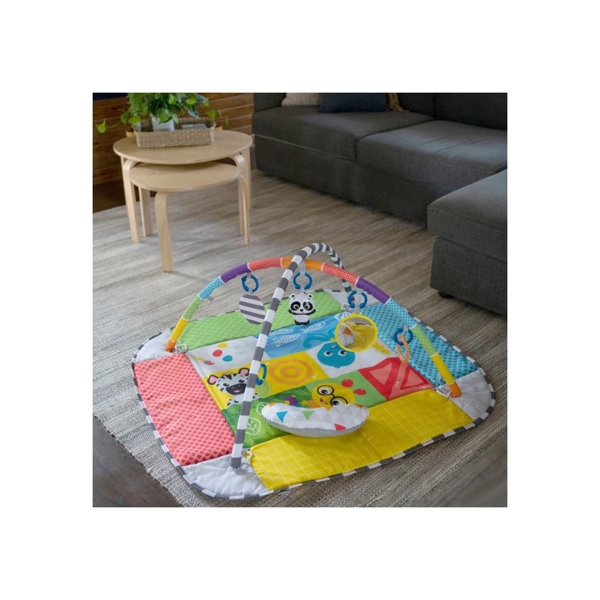 Baby Einstein - Coperta per bambini per giocare 5in1 PATCH'S COLOR PLAYSPACE 3xAAA