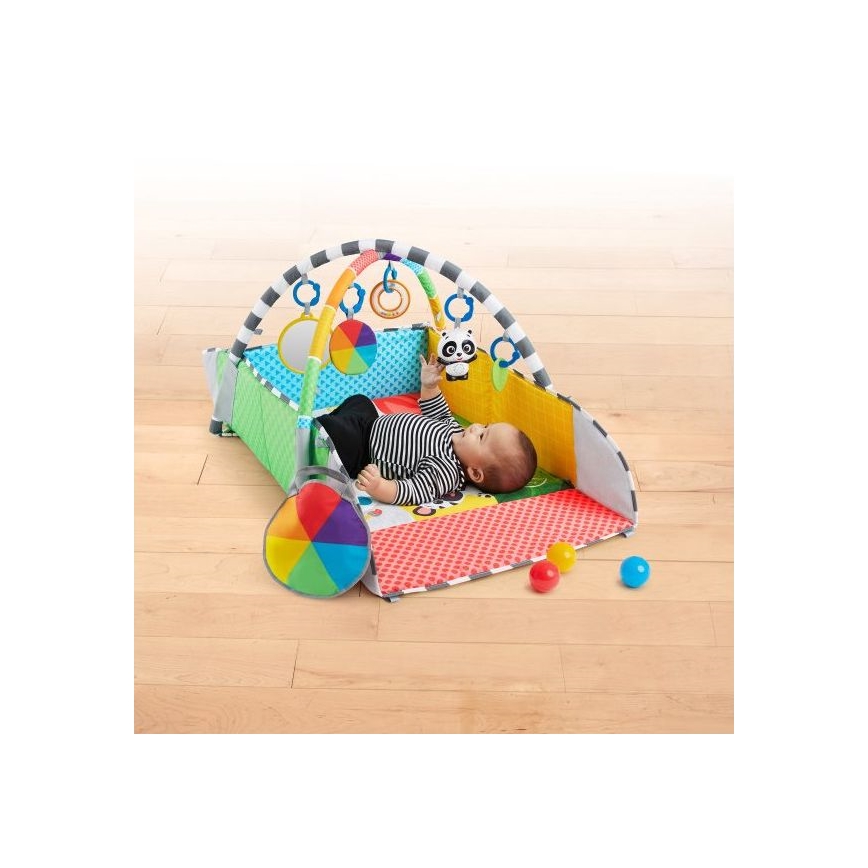 Baby Einstein - Coperta per bambini per giocare 5in1 PATCH'S COLOR PLAYSPACE 3xAAA