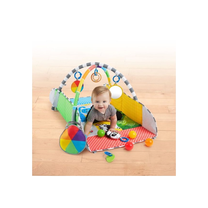 Baby Einstein - Coperta per bambini per giocare 5in1 PATCH'S COLOR PLAYSPACE 3xAAA
