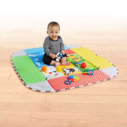 Baby Einstein - Coperta per bambini per giocare 5in1 PATCH'S COLOR PLAYSPACE 3xAAA