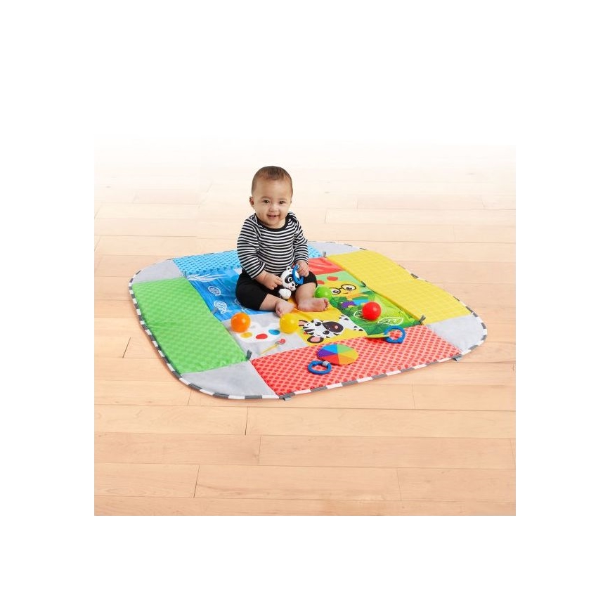 Baby Einstein - Coperta per bambini per giocare 5in1 PATCH'S COLOR PLAYSPACE 3xAAA