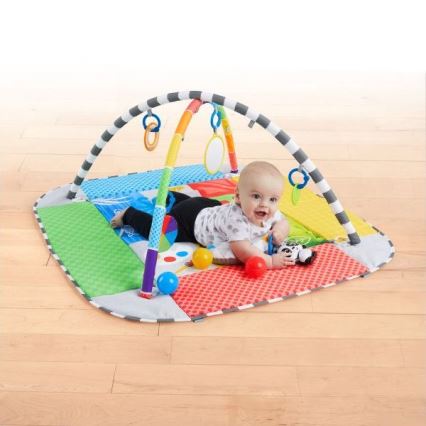 Baby Einstein - Coperta per bambini per giocare 5in1 PATCH'S COLOR PLAYSPACE 3xAAA