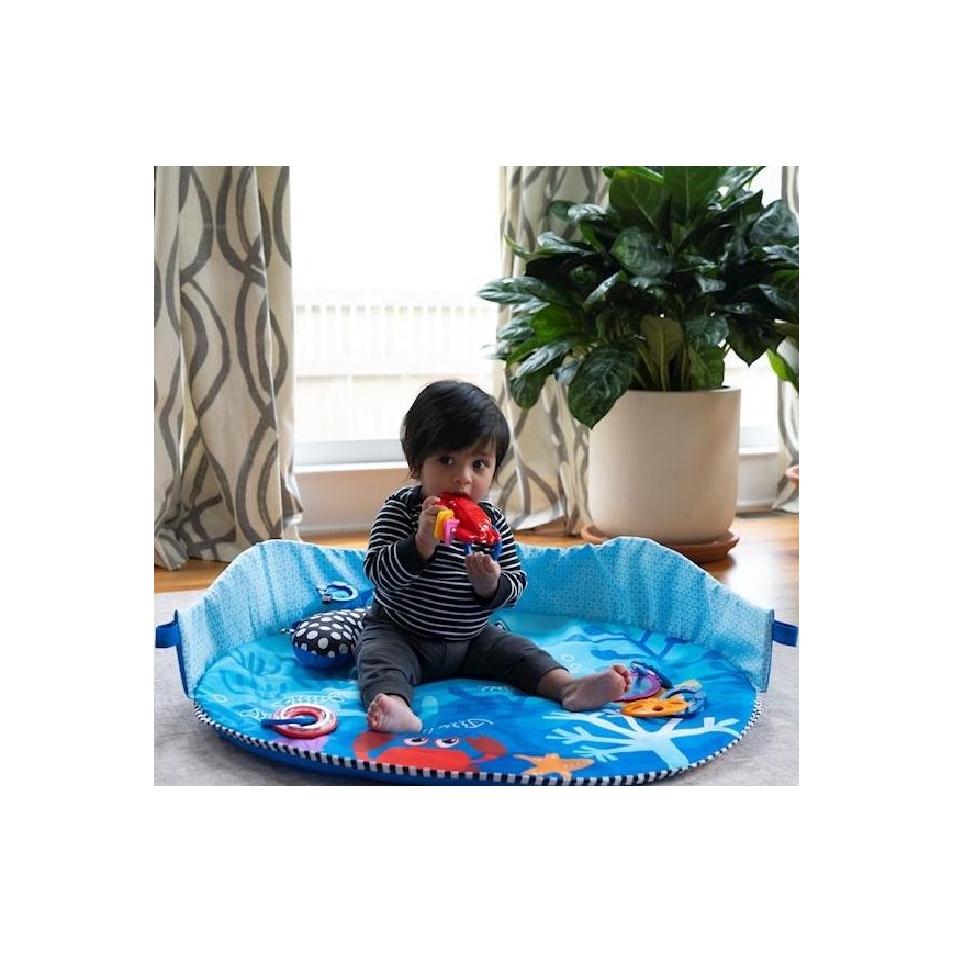 Baby Einstein - Coperta per bambini per giocare a NETTUNO SOTTO IL MARE
