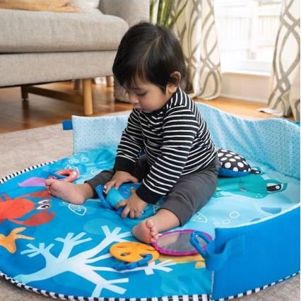 Baby Einstein - Coperta per bambini per giocare a NETTUNO SOTTO IL MARE