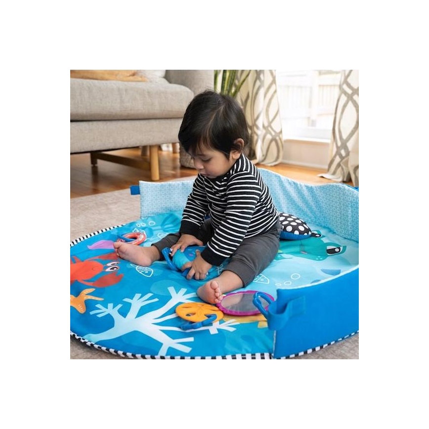 Baby Einstein - Coperta per bambini per giocare a NETTUNO SOTTO IL MARE