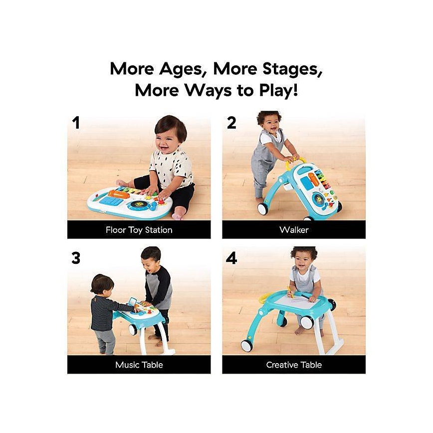 Baby Einstein - Passeggino con attività 4in1 MUSICAL MIX ‘N ROLL 3xAA