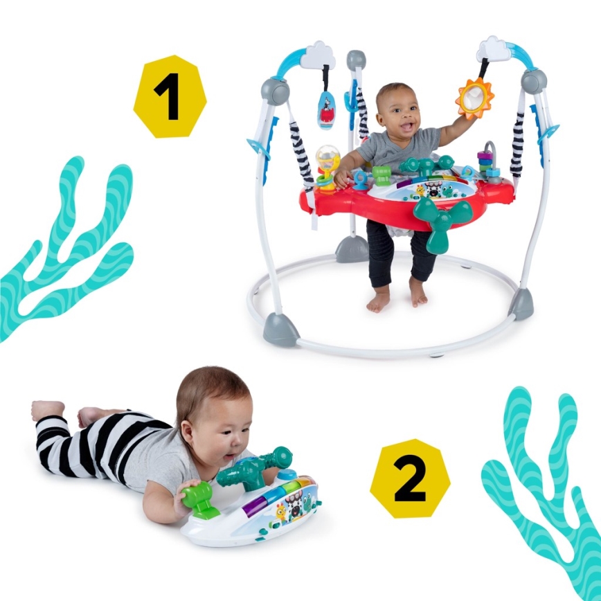 Baby Einstein - Sdraietta 2in1 OCEAN EXPLORERS 3xAA