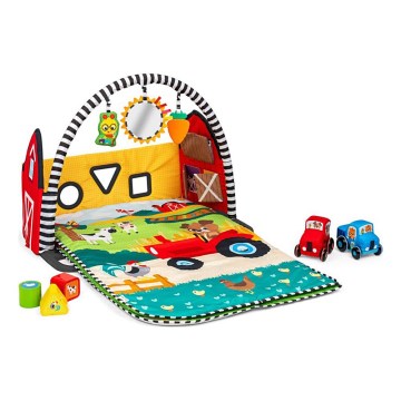 Baby Einstein - Tappeto da gioco per bambini BUSY BARNYARD 4xAA