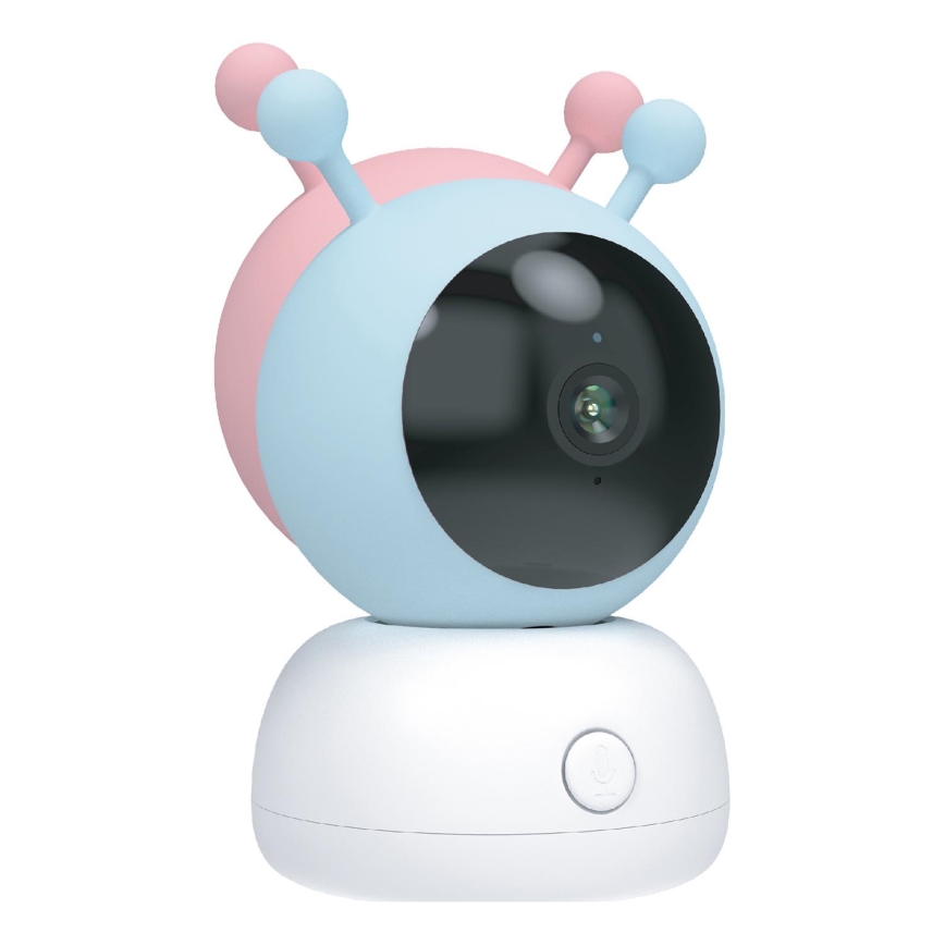 Baby monitor intelligente con sensore di movimento 2K 5V Wi-Fi rosa/blu