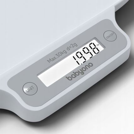 BabyOno - Bilancia elettronica per bambini fino a 30 kg 3xAAA