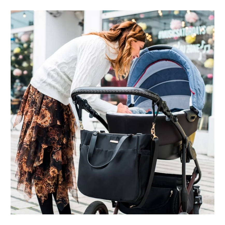 BabyOno - Borsa fasciatoio per culle Coco nero