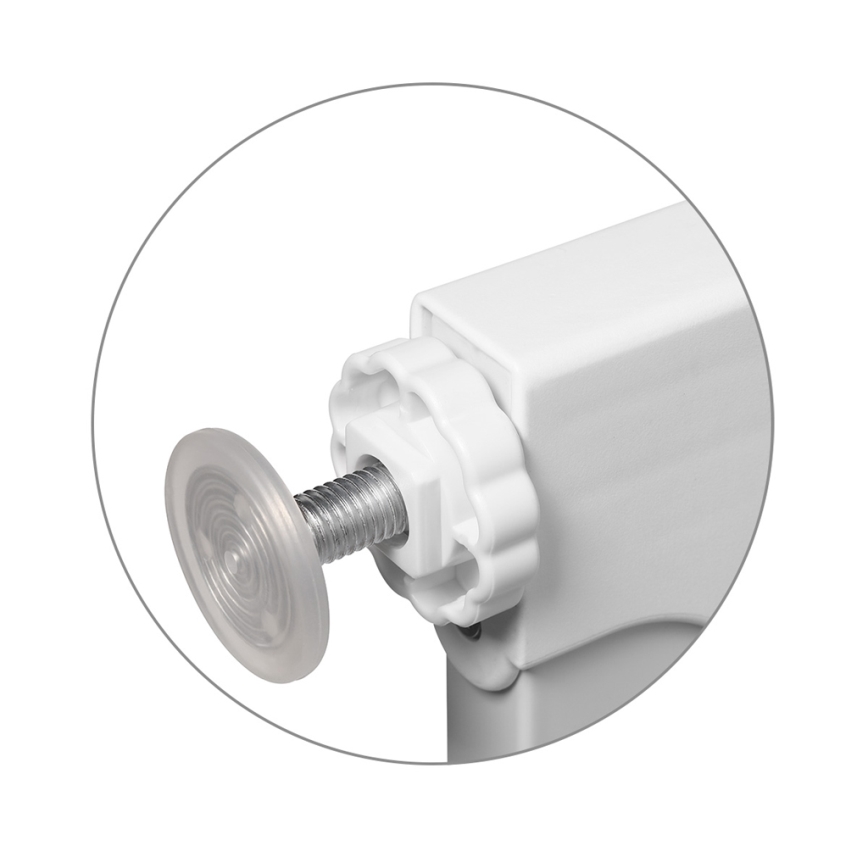 BabyOno - Cancello di sicurezza regolabile 75-96 cm, bianco