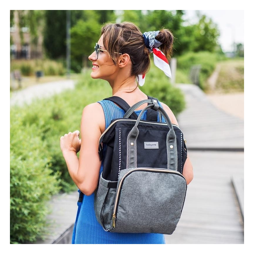BabyOno - Zaino di ricambio per culle Oslo Style nero