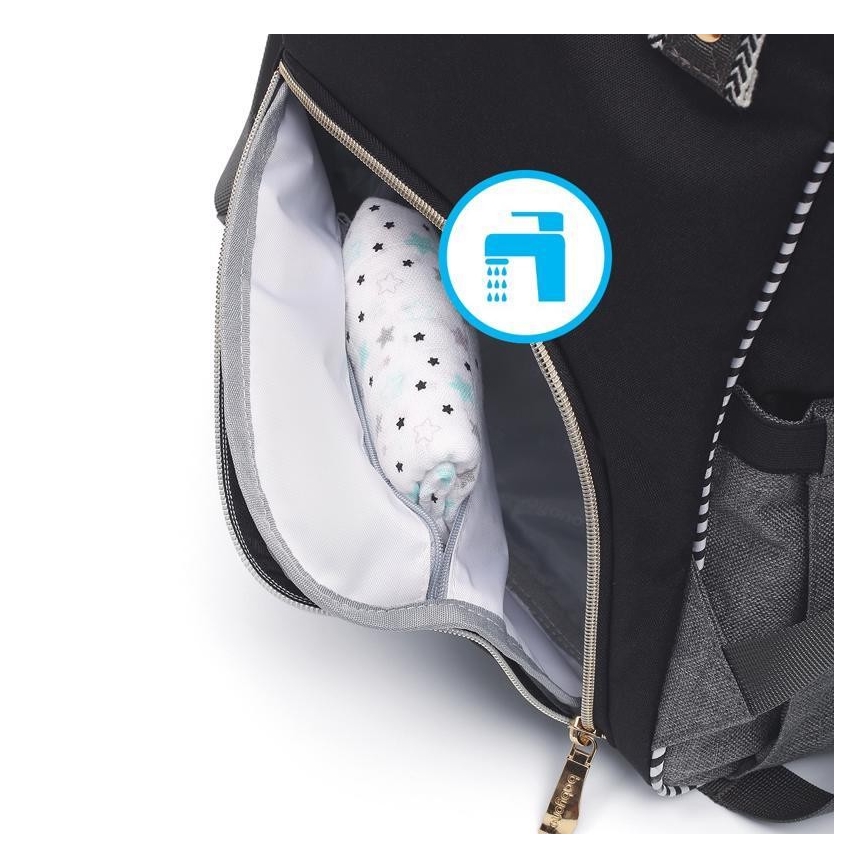 BabyOno - Zaino di ricambio per culle Oslo Style nero