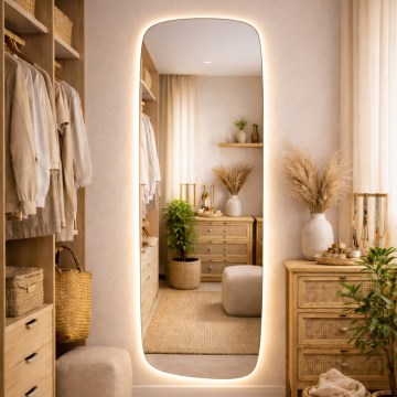 Baltica Design - LED Specchio da parete per bagno con retroilluminazione STONE CALM LED/15W/230V 4500K 155x50 cm IP65