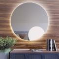 Baltica Design - Specchio da bagno a parete con illuminazione integrata BRIGHT LED/15W/230V 4500K Ø 70 cm IP65