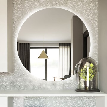 Baltica Design - Specchio da bagno a parete con retroilluminazione BRIGHT LED/15W/230V 6500K pr. 100 cm IP65