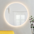 Baltica Design - Specchio da parete per bagno con illuminazione LED BRIGHT, 15W/230V, 3000K, Ø 80 cm, IP65