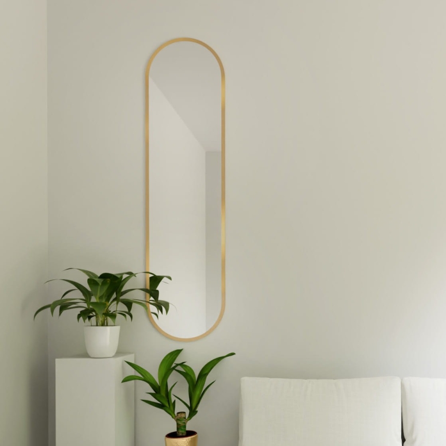 Baltica Design - Specchio da parete TINY BORDER 155x40 cm, dorato