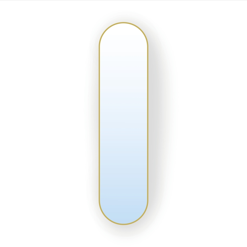 Baltica Design - Specchio da parete TINY BORDER 155x40 cm, dorato