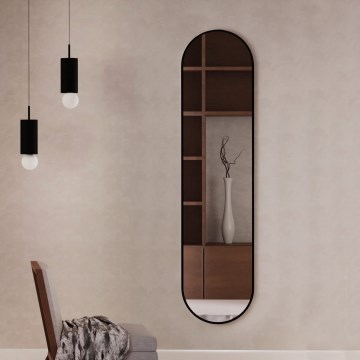 Baltica Design - Specchio da parete TINY BORDER 155x40 cm nero