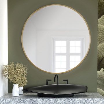 Baltica Design - Specchio da parete TINY BORDER Ø 60 cm oro