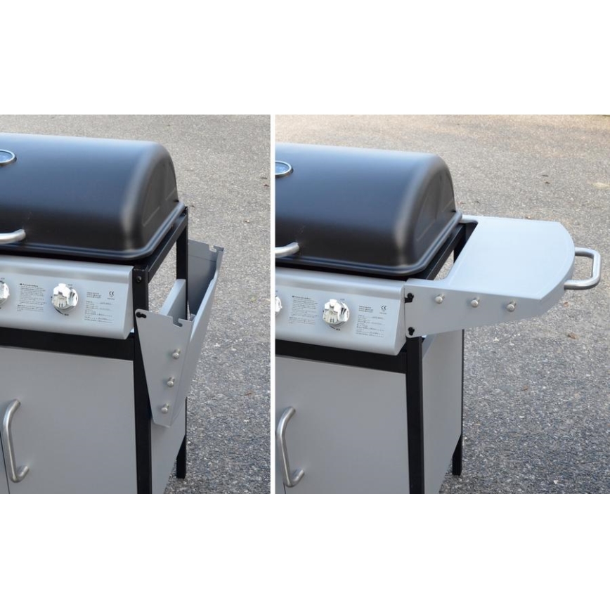 Barbecue a gas 4 bruciatori in acciaio inox