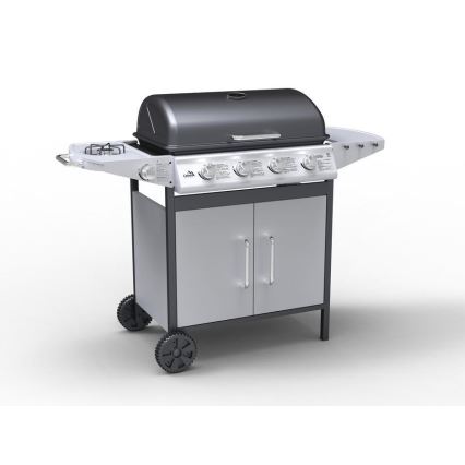 Barbecue a gas 4 bruciatori in acciaio inox