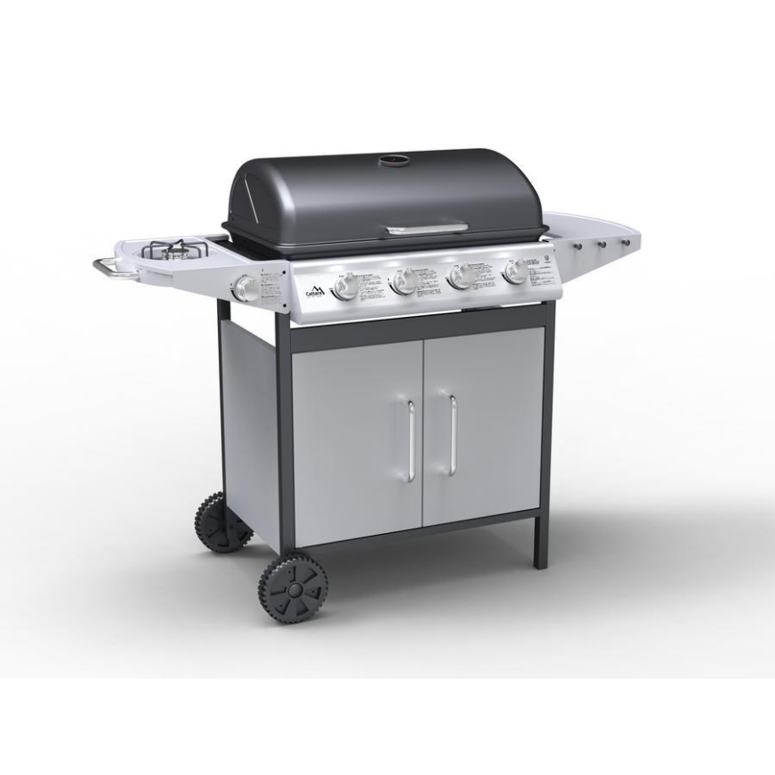 Barbecue a gas 4 bruciatori in acciaio inox