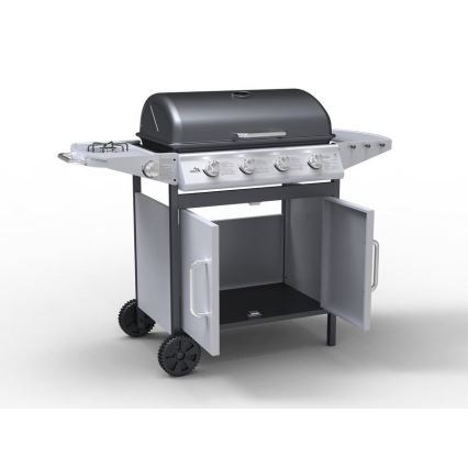 Barbecue a gas 4 bruciatori in acciaio inox