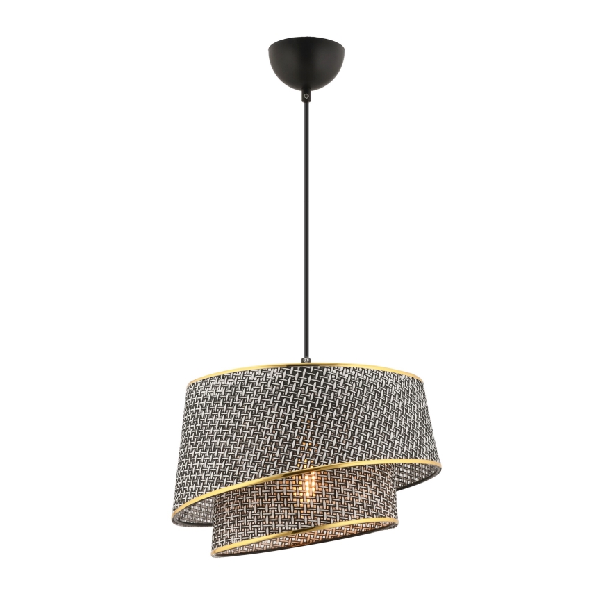 BARETTE Lampadario 1xE27/60W/230V Grigio/Oro