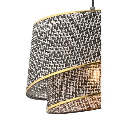 BARETTE Lampadario 1xE27/60W/230V Grigio/Oro