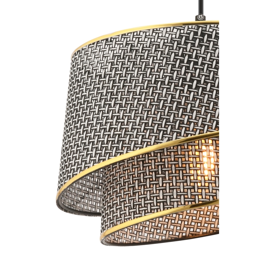 BARETTE Lampadario 1xE27/60W/230V Grigio/Oro