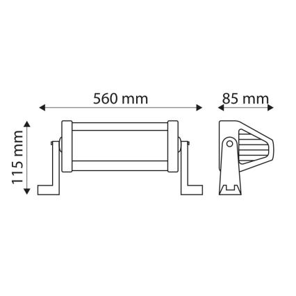 Barra da lavoro LED EPISTAR LED/120W/10-30V IP67 6000K