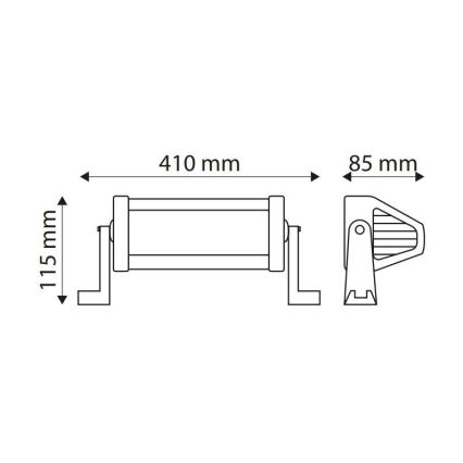 Barra da lavoro LED EPISTAR LED/72W/10-30V IP67 6000K