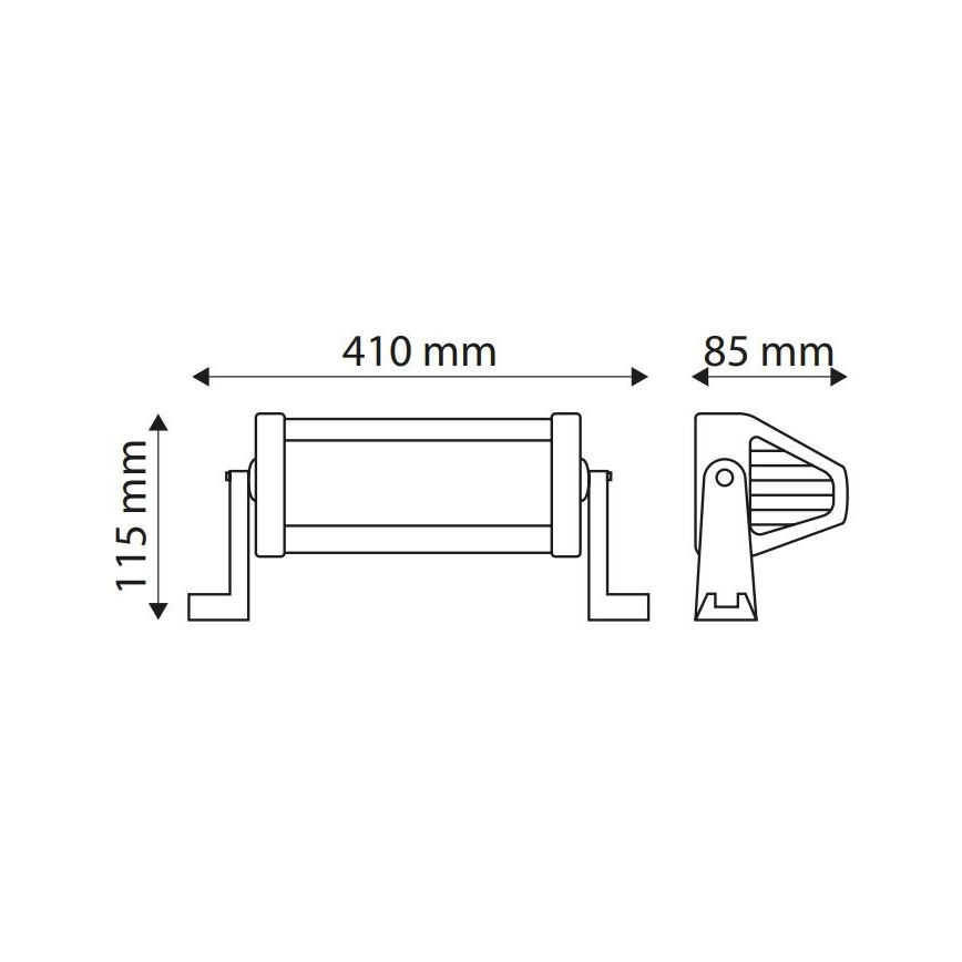 Barra da lavoro LED EPISTAR LED/72W/10-30V IP67 6000K