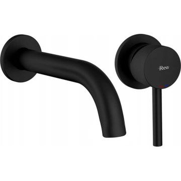 BAT-B0969 - Miscelatore per lavabo da incasso LUNGO nero opaco