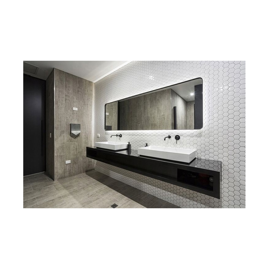 BAT-B0969 - Miscelatore per lavabo da incasso LUNGO nero opaco