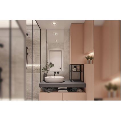 BAT-B0969 - Miscelatore per lavabo da incasso LUNGO nero opaco