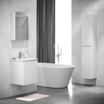 BATH DELUXE 02-050-63-01-01 - Mobile da bagno con specchio KENWOOD 65x50 cm bianco opaco