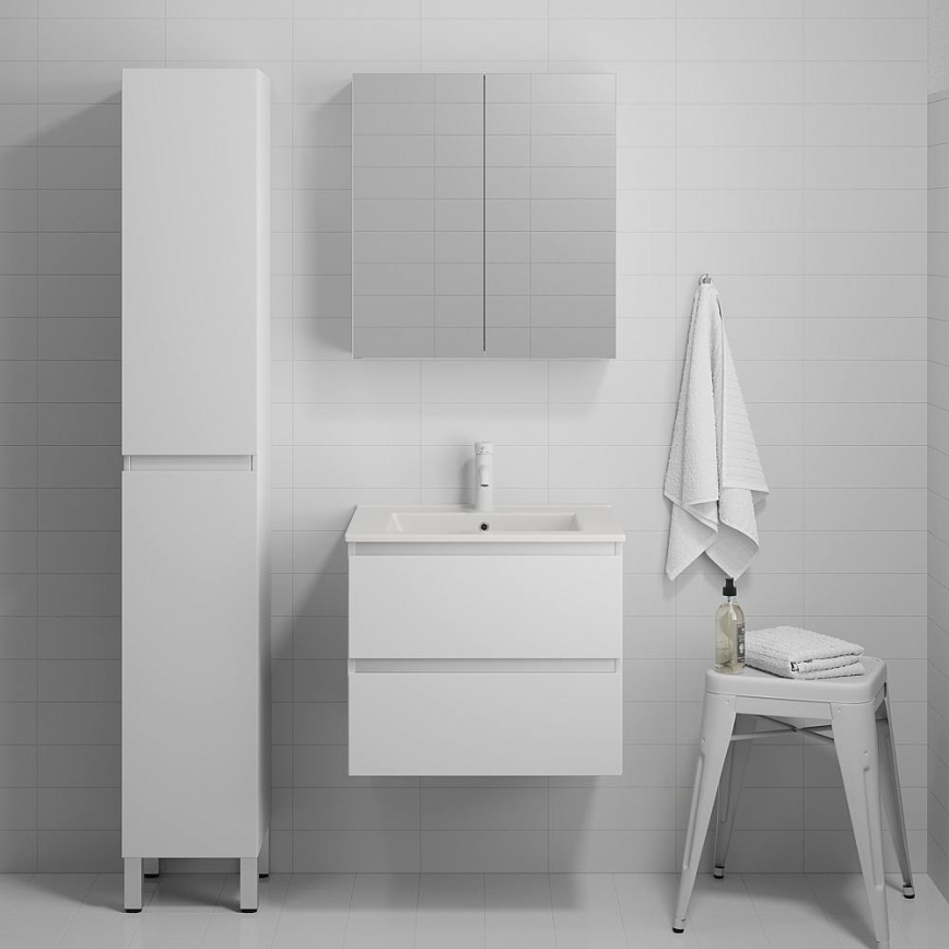BATH DELUXE 04-030-63-01-01 - Armadietto da bagno KENWOOD 186 cm bianco opaco